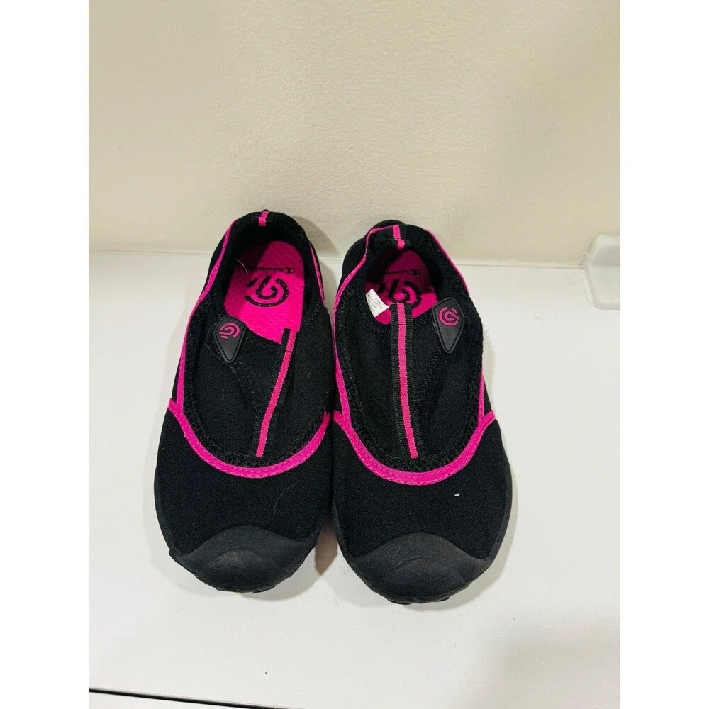 Champion Lucille Geo Flo 2 Womens 7-8 Black & Pink,Hook & Loop Water Shoes
